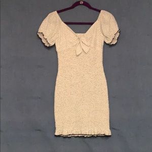 White with black stars dress